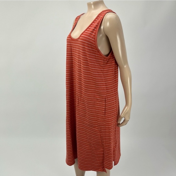 Nau Organic Cotton Striped Sleeveless Shirt  Dress Women’s Size Small - Picture 4 of 14